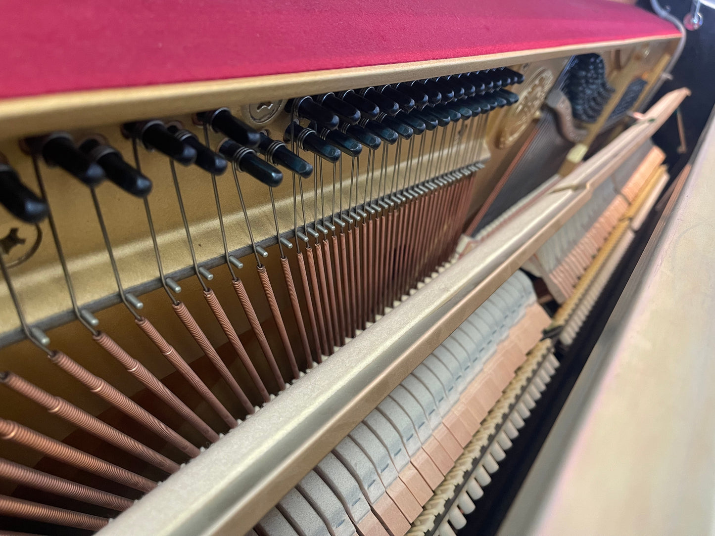 Built in 1990 Japan Yamaha Upright piano model MX100 R