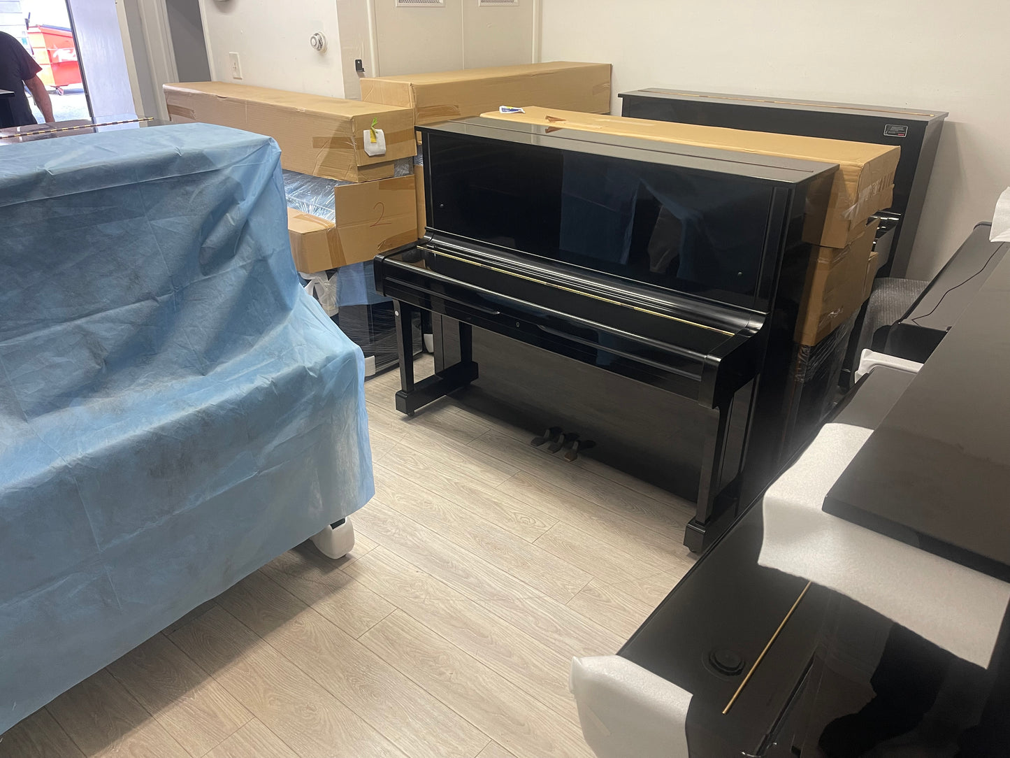 New arrival container March 2026 for All Yamaha and Kawai Grand pianos plus some Upright pianos