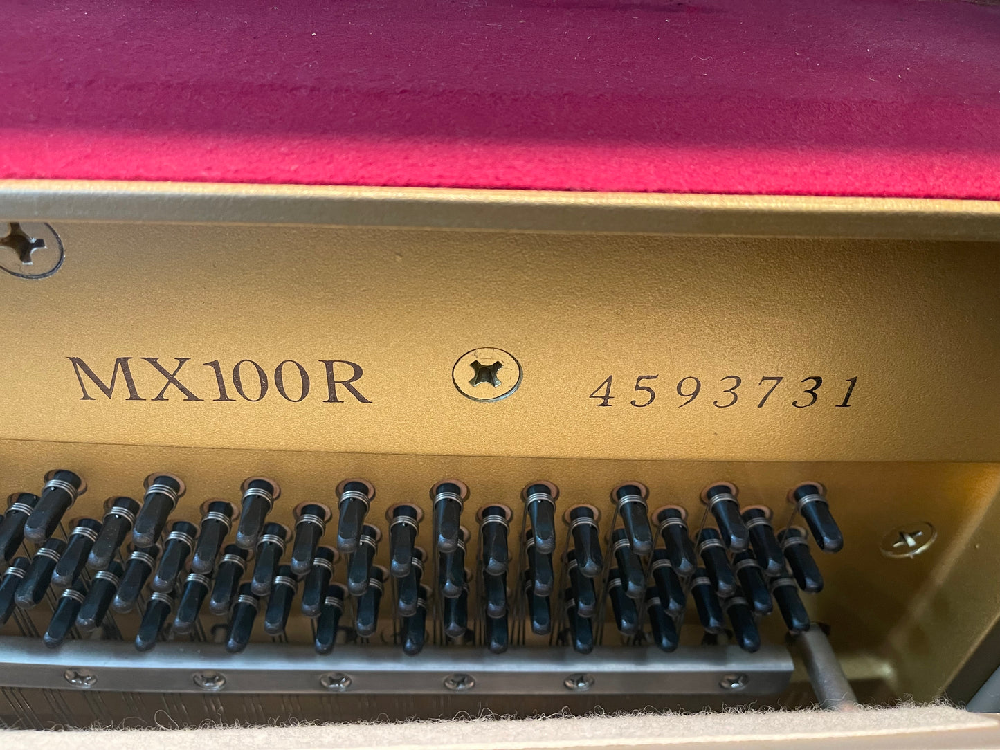 Built in 1990 Japan Yamaha Upright piano model MX100 R